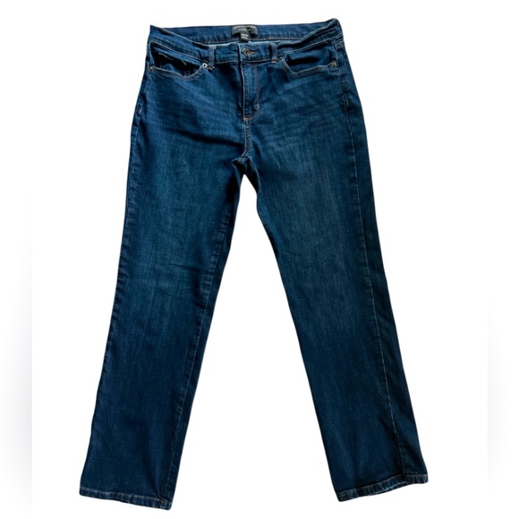 Banana Republic Denim - Banana republic straight fit dark blue jeans women Sz 10/30